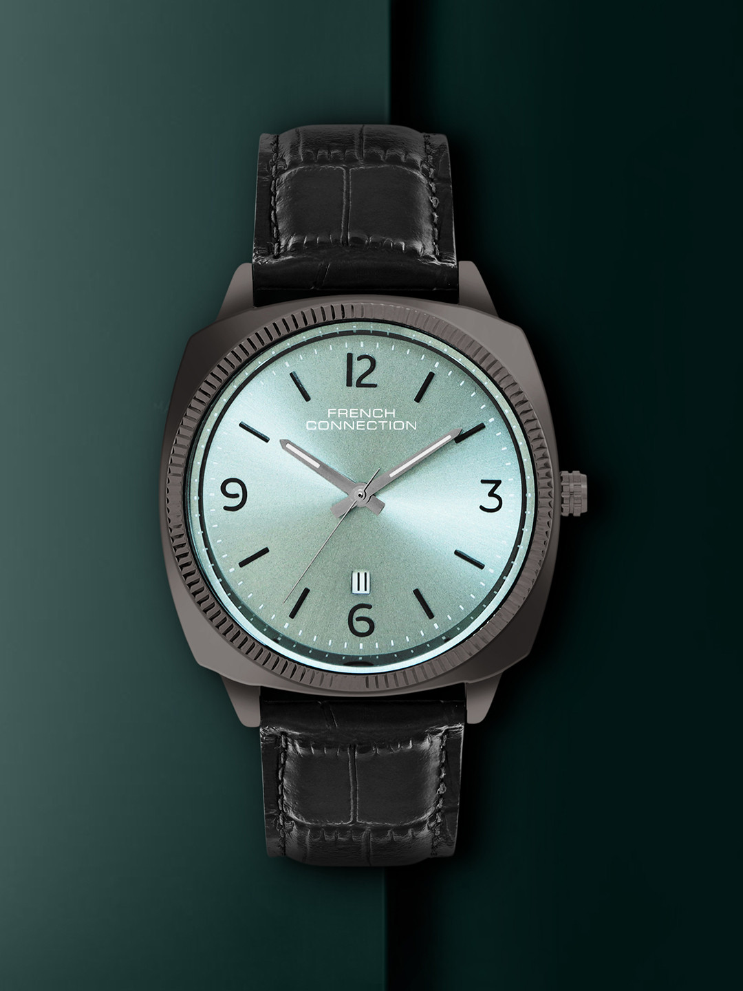 

French Connection Men Dial & Leather Straps Analogue Watch FCN084BL, Grey