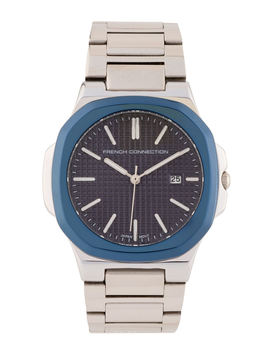 

French Connection Men Dial & Stainless Steel Bracelet Style Straps Analogue Watch FCB2SM, Brown