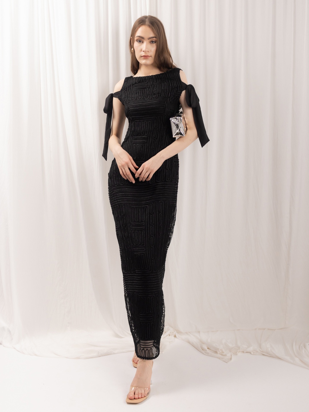 

Stylecast X Hersheinbox Self Design Maxi Dress, Black