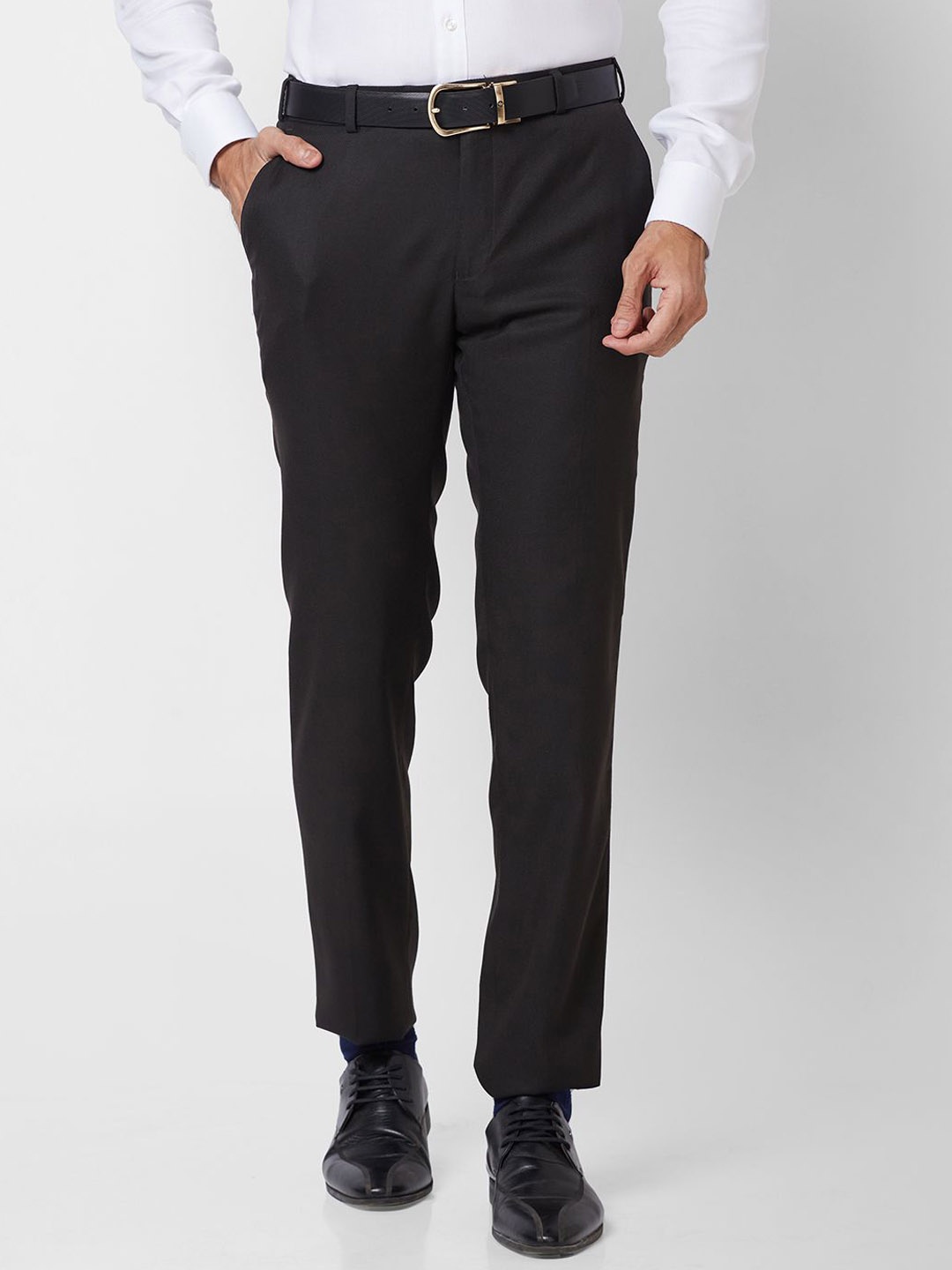

Raymond Slim-Fit Formal Trousers, Black