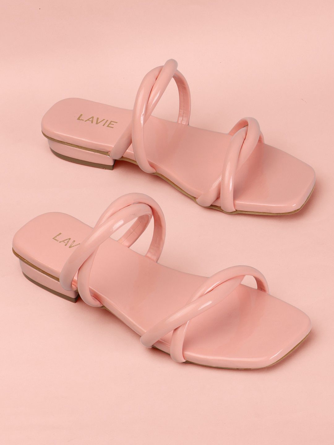 

Lavie Women Open Toe Flats, Pink