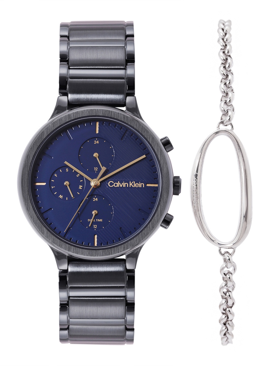 

Calvin Klein Women Energize Watch with Bracelet Gift Set - CKWBRS3, Blue