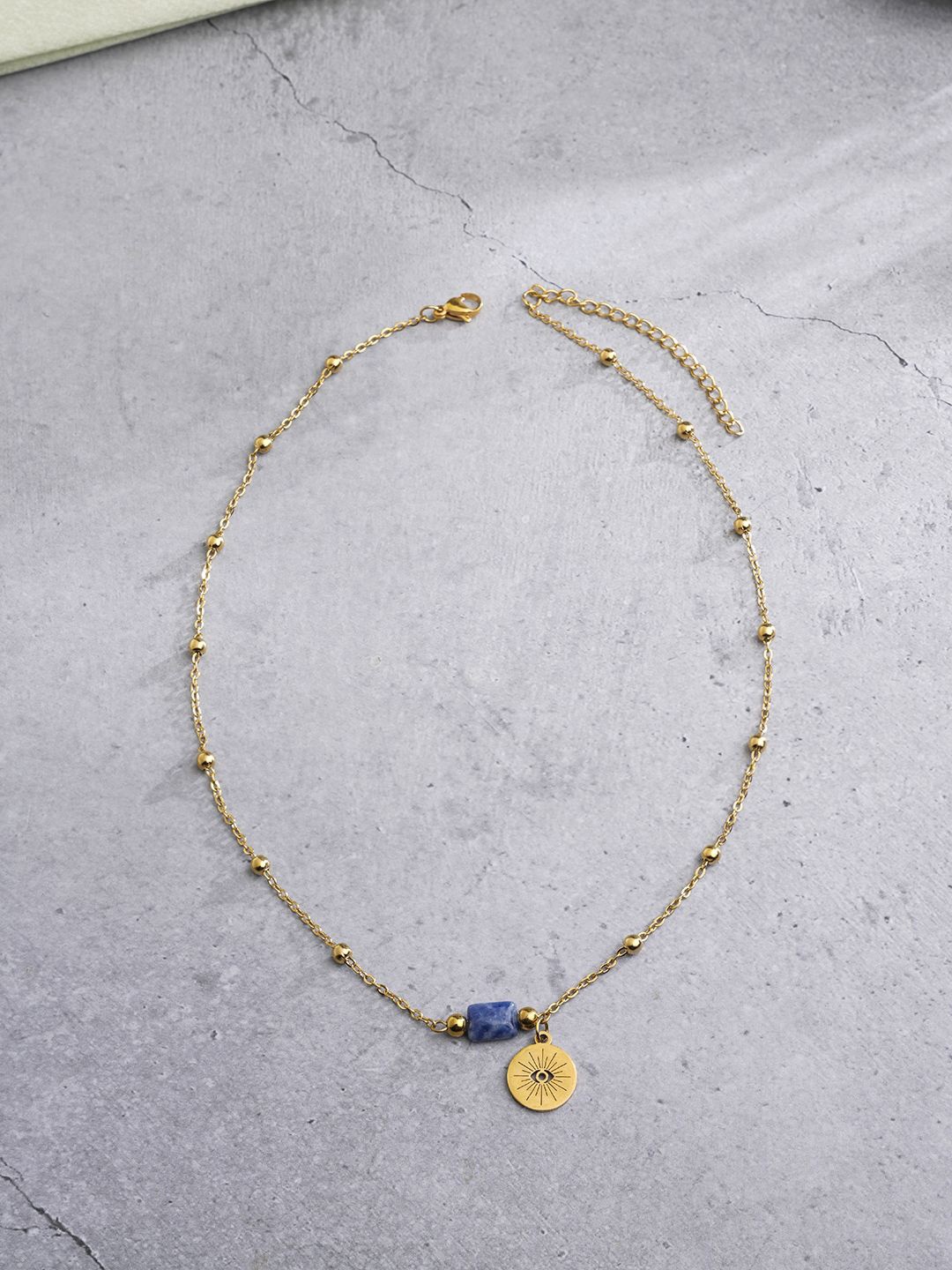 

EL REGALO Beaded Detail Chain, Gold