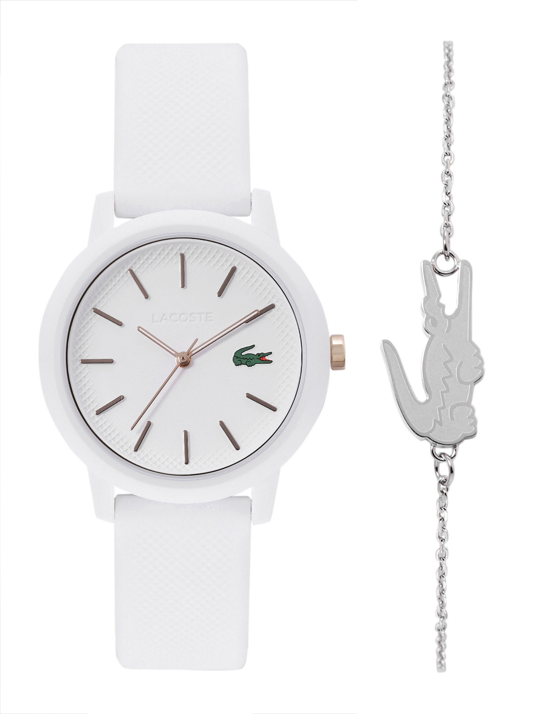 

Lacoste Women 12.12 Watch with Bracelet Gift Set - LCWBRS4, White
