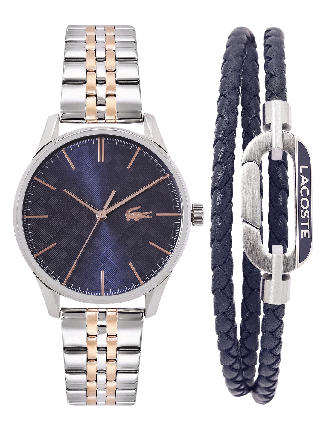 

Lacoste Men Vienna Watch With Bracelet Gift Set - LCWBRS27, Blue