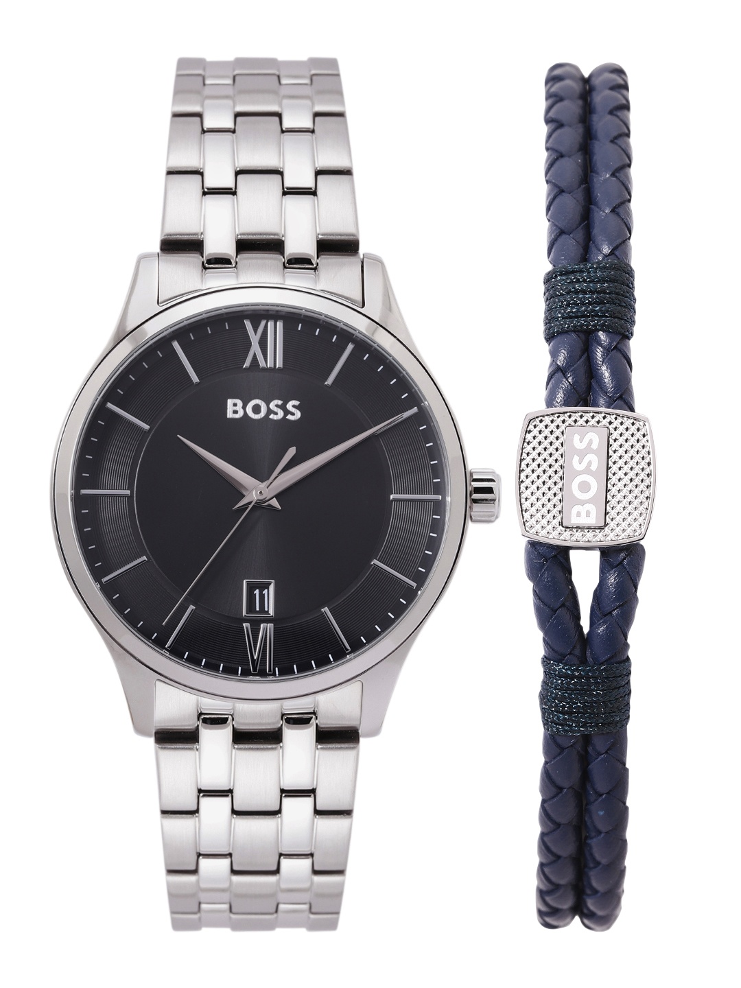 

BOSS Men Elite Watch with Bracelet Gift Set - BOSSWBRS9, Black