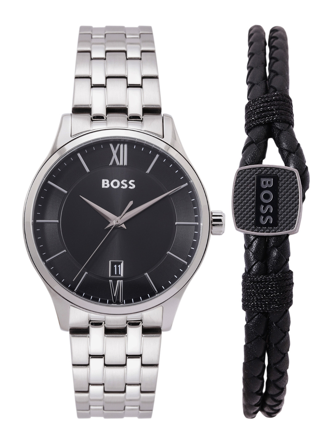 

BOSS Men Elite Watch with Bracelet Gift Set - BOSSWBRS10, Black