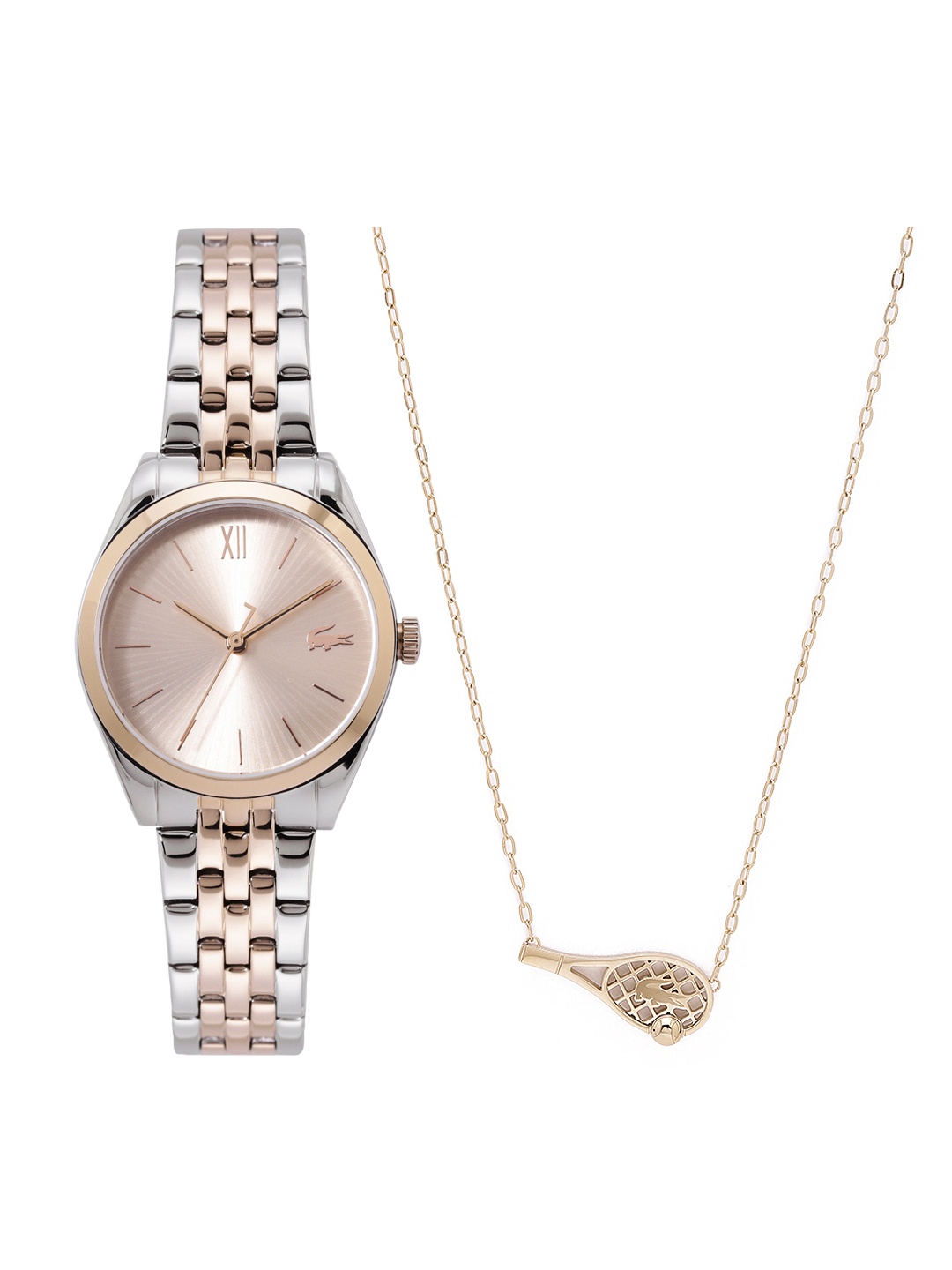 

Lacoste Women Tuilerie Watch with Necklace Gift Set - LCWNES6, Rose gold