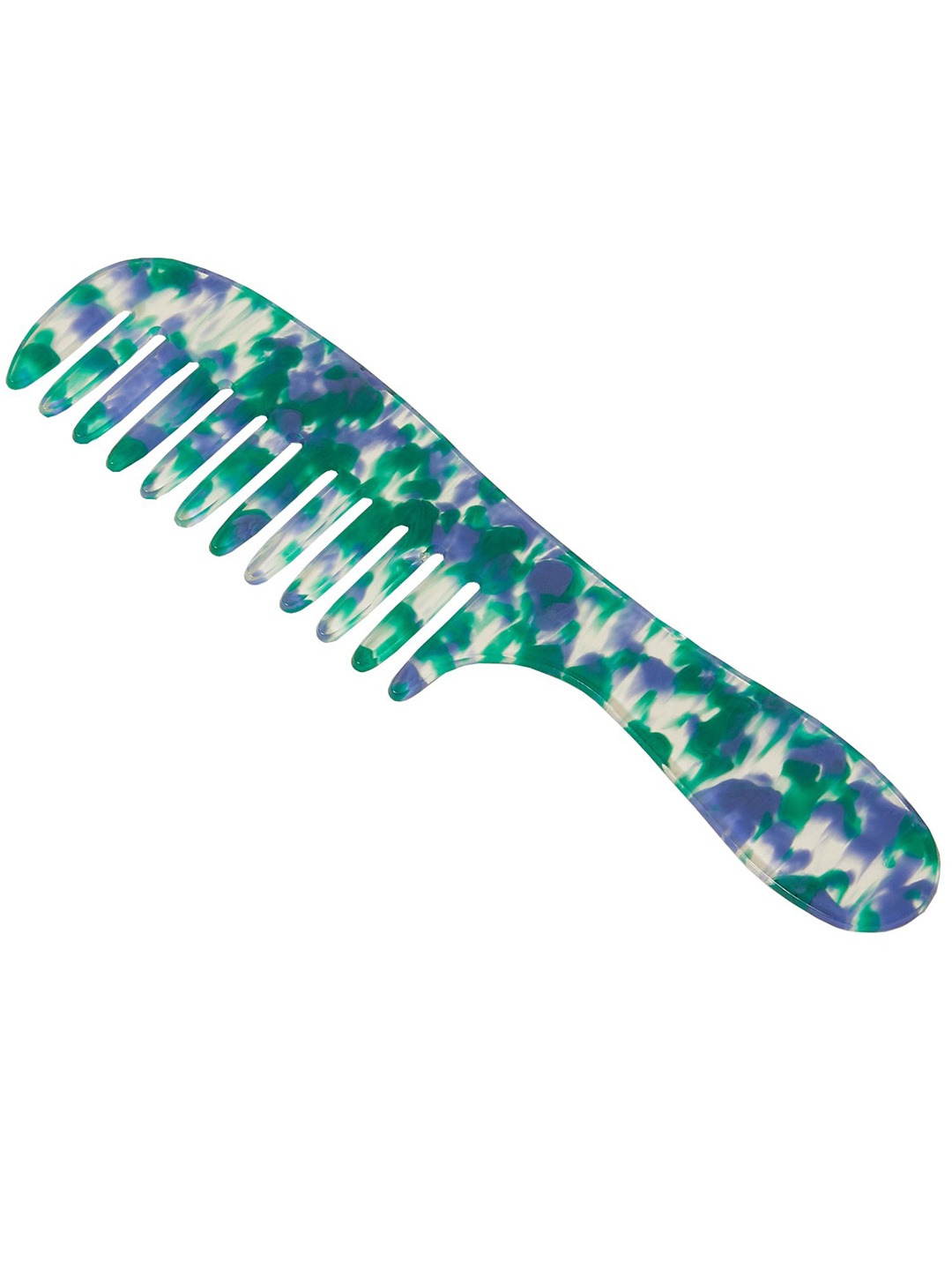 

Accessorize Women Printed Resin Hair Comb, Blue