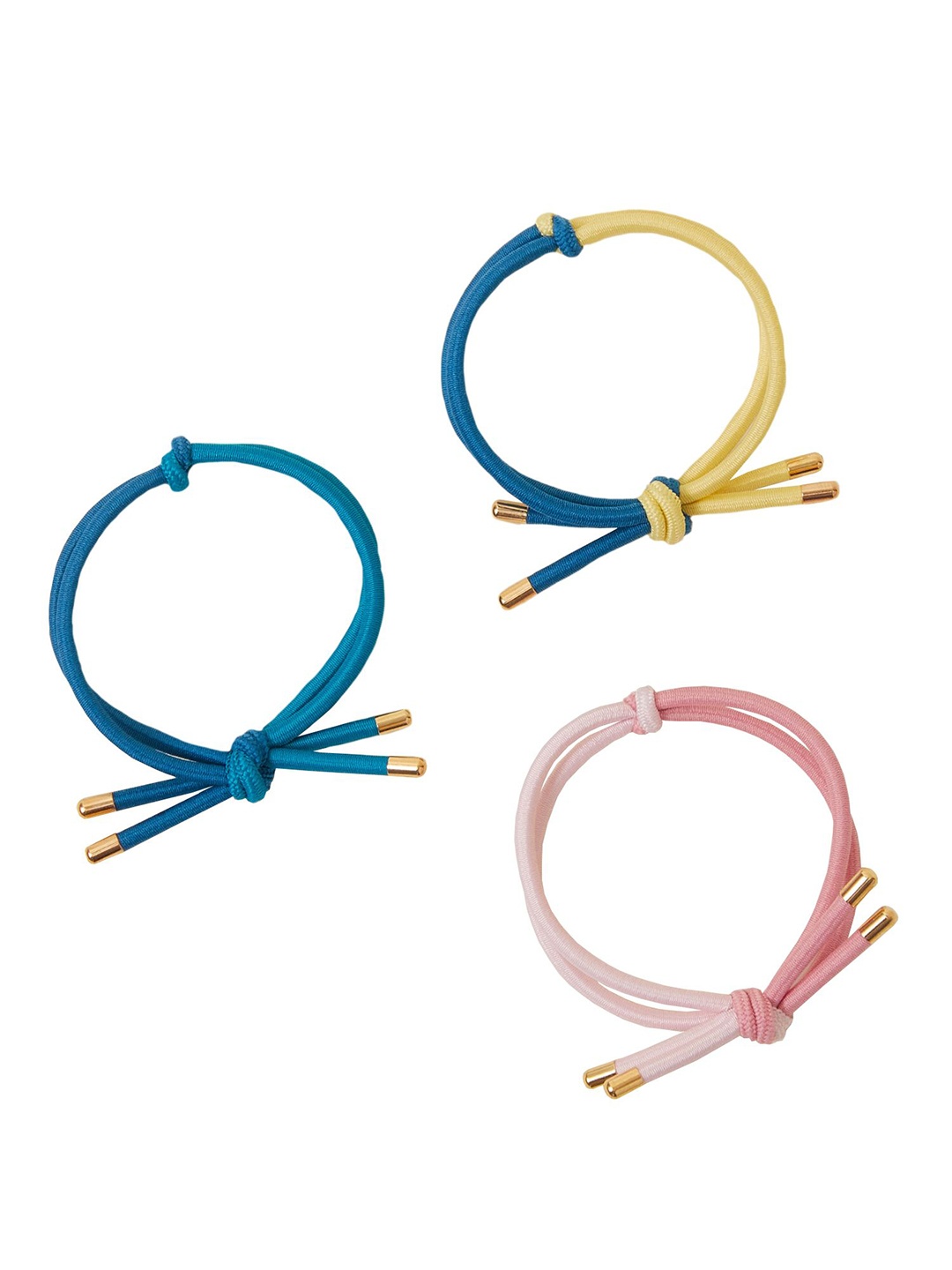 

Accessorize Women Set Of 3 Ponytail Holders, Blue