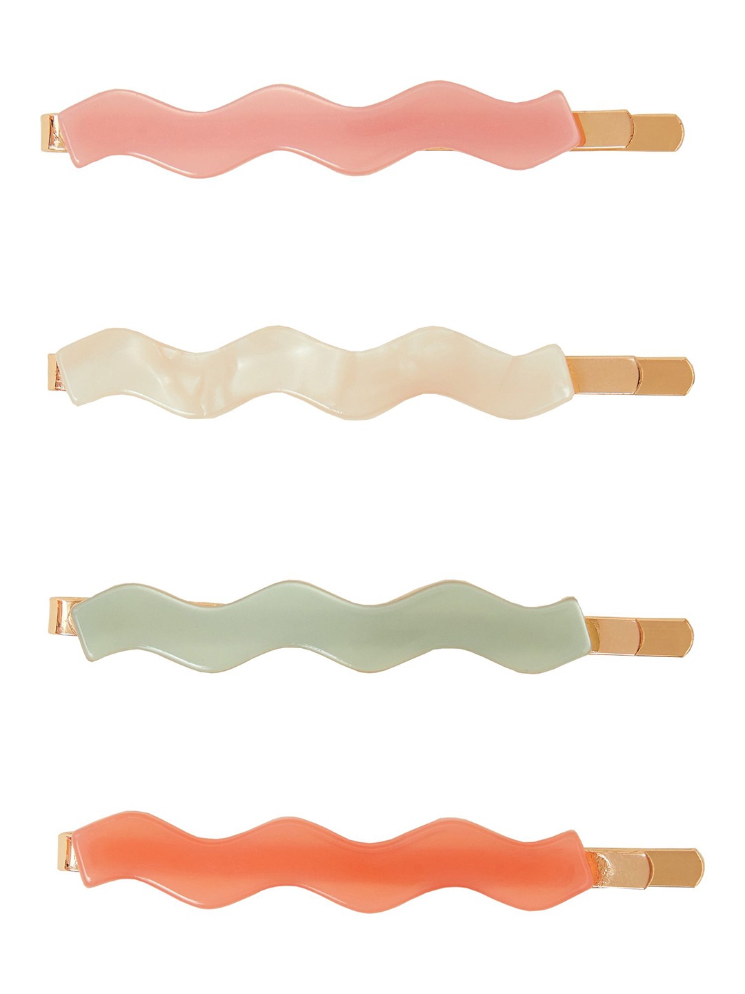 

Accessorize Women Set Of 4 Claw Clips, Pink
