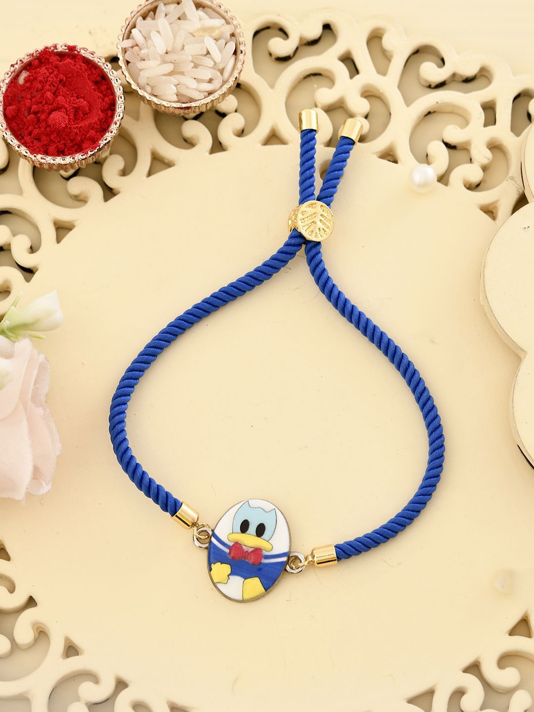 

Aapno Rajasthan Kids Duck Wraparound Rakhi, Blue