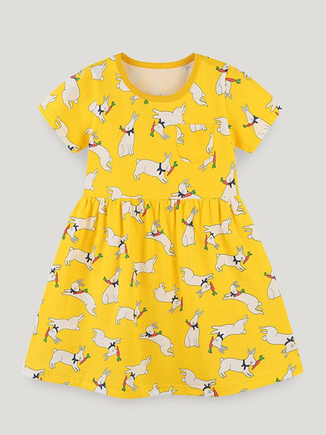 

StyleCast Girls Printed Fit & Flare Dress, Yellow