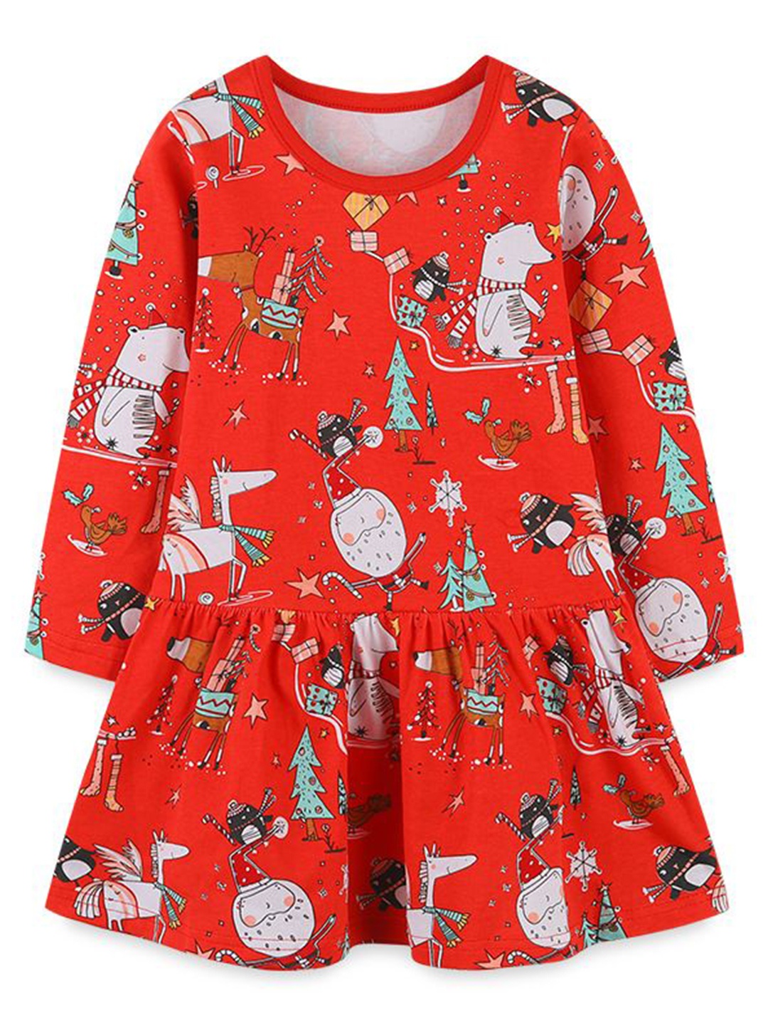 

StyleCast Girls Printed A-Line Dress, Red
