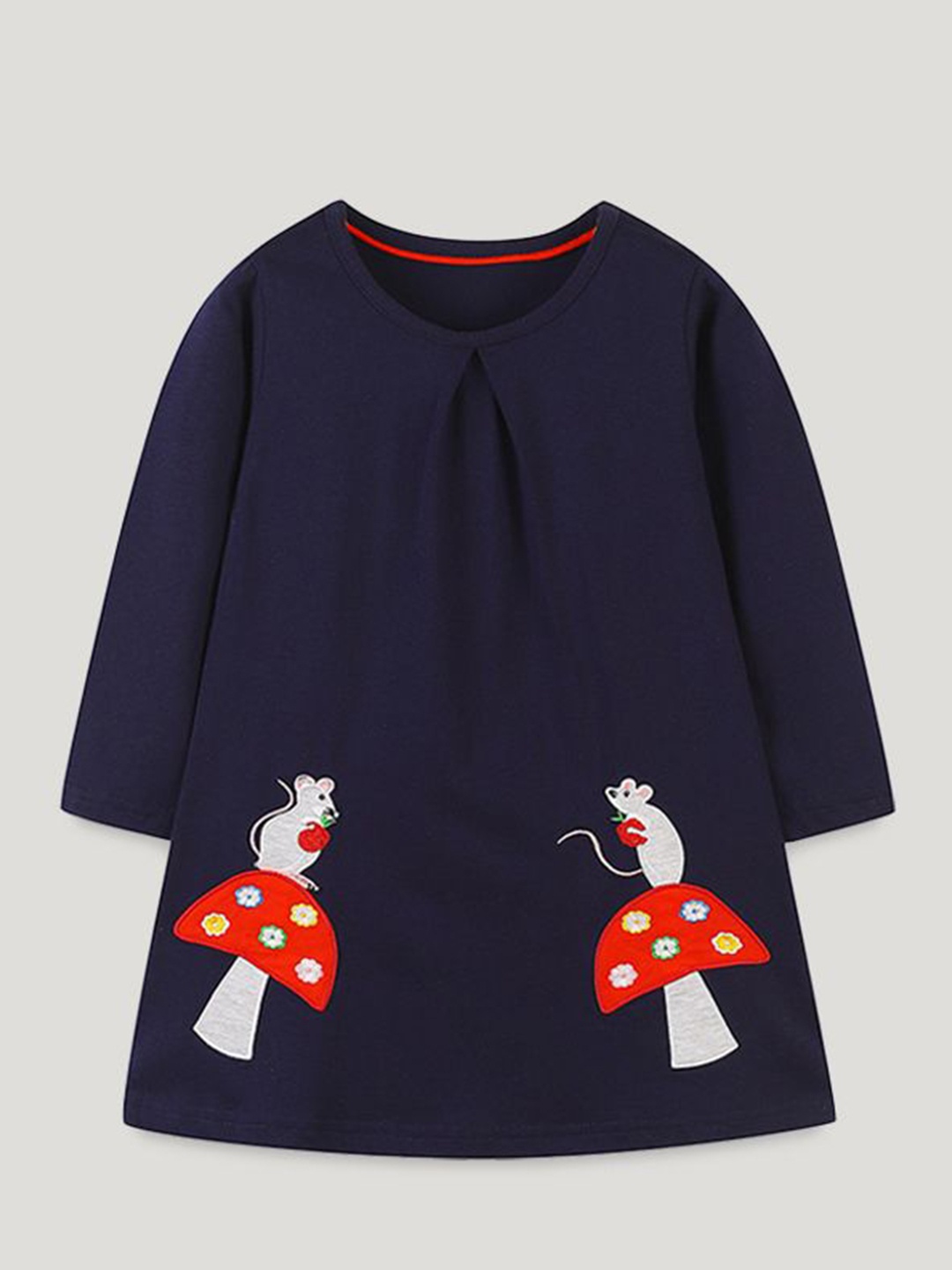 

StyleCast Girls Embroidered A-Line Dress, Navy blue