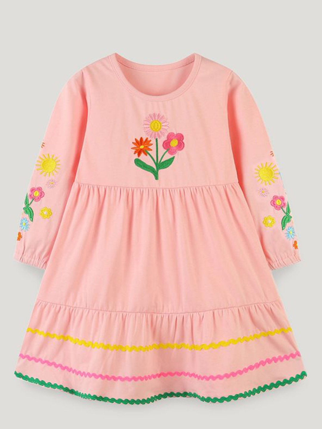

StyleCast Floral Embroidered A-Line Dress, Peach