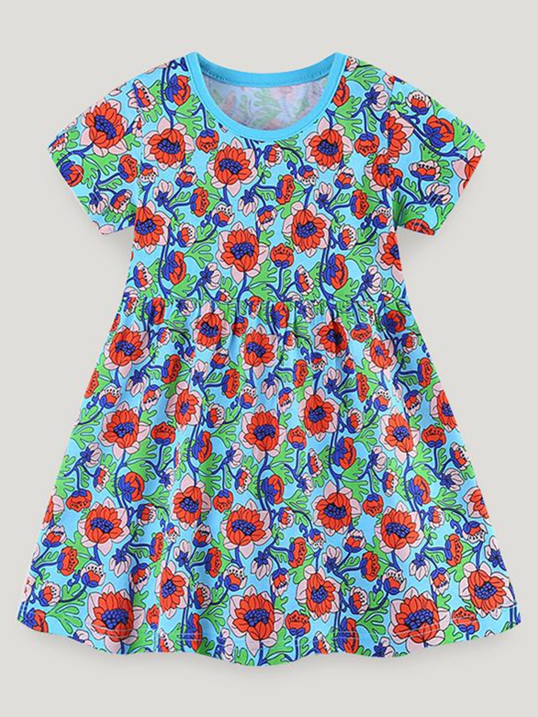 

StyleCast Floral Print A-Line Dress, Turquoise blue