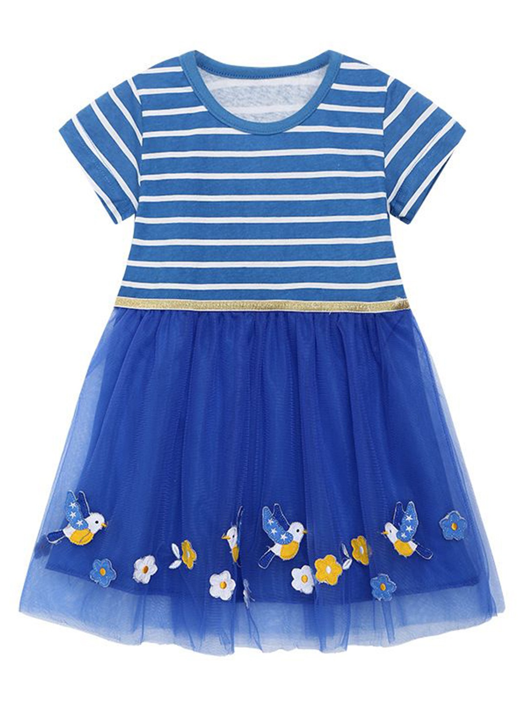 

StyleCast Striped Fit & Flare Dress, Blue