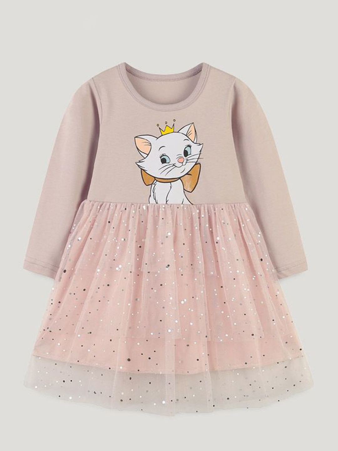 

StyleCast Girls Embellished Fit & Flare Dress, Brown