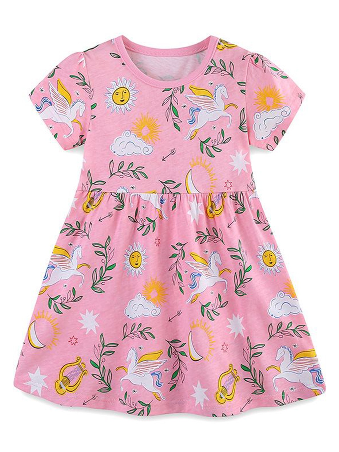 

StyleCast Girls Print Fit & Flare Dress, Pink