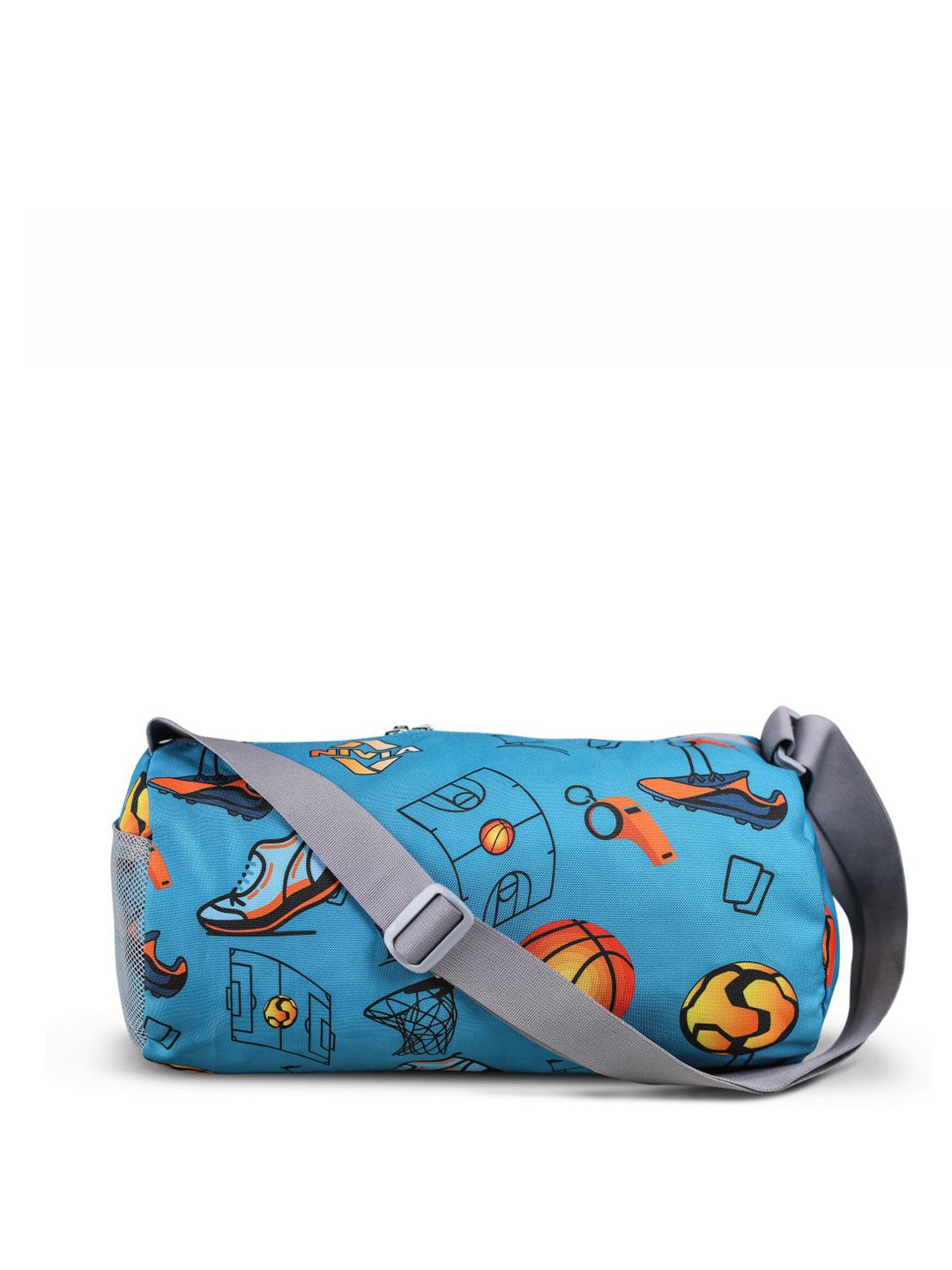 

NIVIA Printed Medium Sports or Gym Duffel Bag, Blue