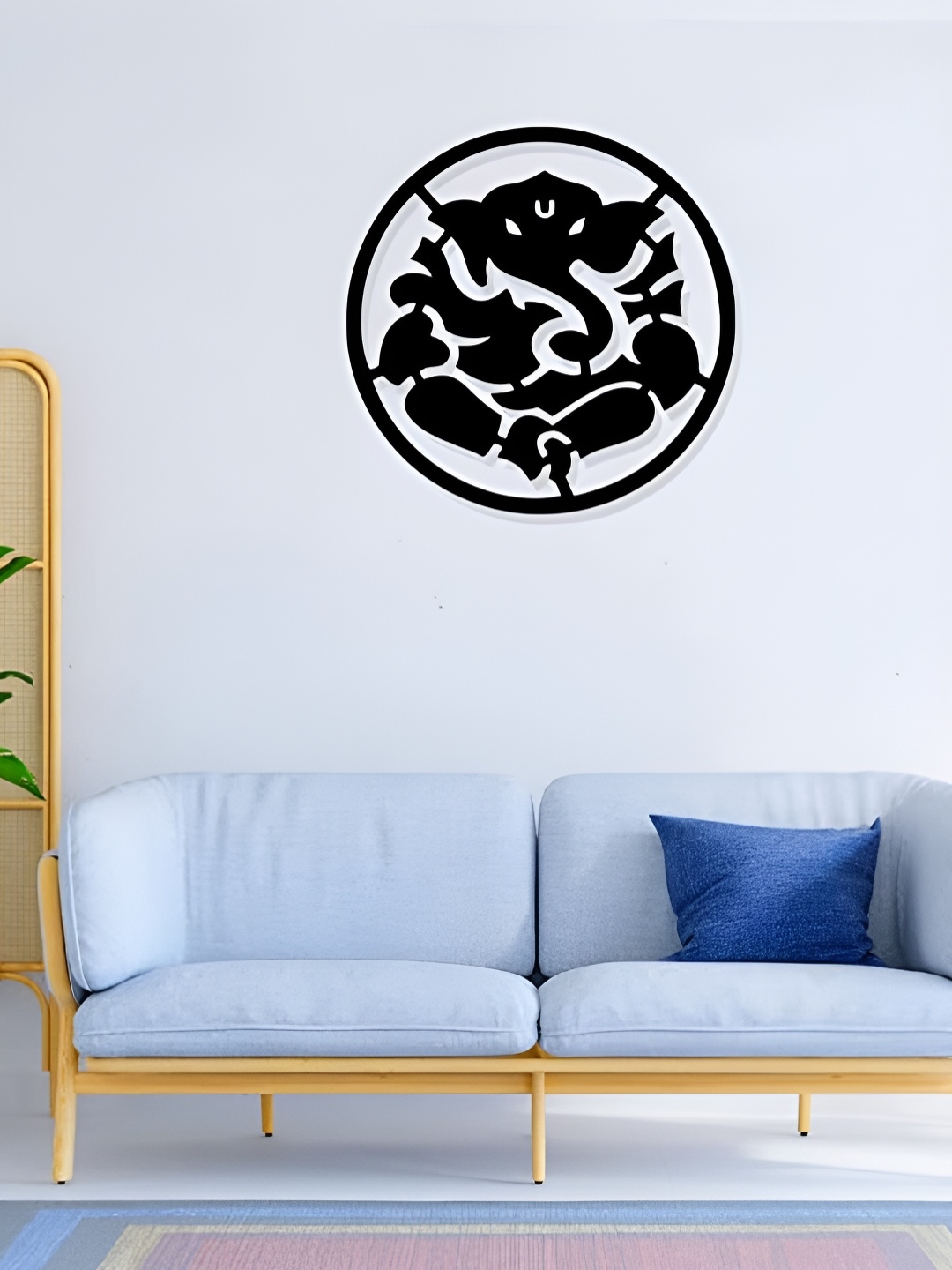 

Artrooms Ganesha Metal Wall Art, Black