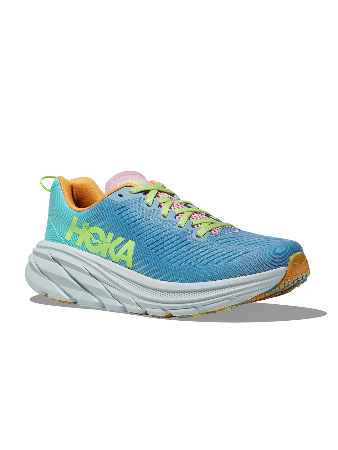 

HOKA Women Woven Design Rincon 3 Running Shoes, Blue