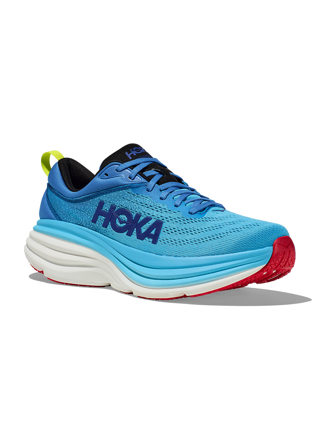

HOKA Men Woven Design Bondi 8 Running Shoes, Blue