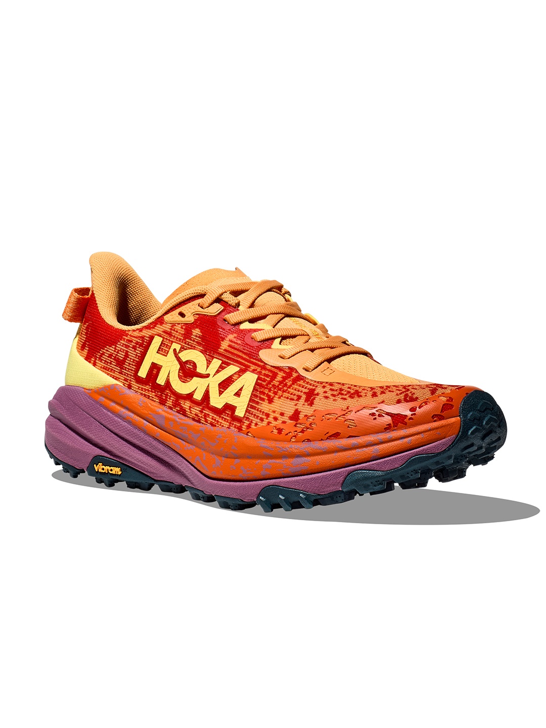 

HOKA Women Woven Design Speedgoat 6 Running Shoes, Yellow