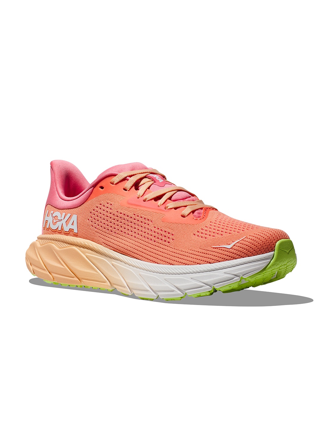

HOKA Women Woven Design Arahi 7 Running Shoes, Peach