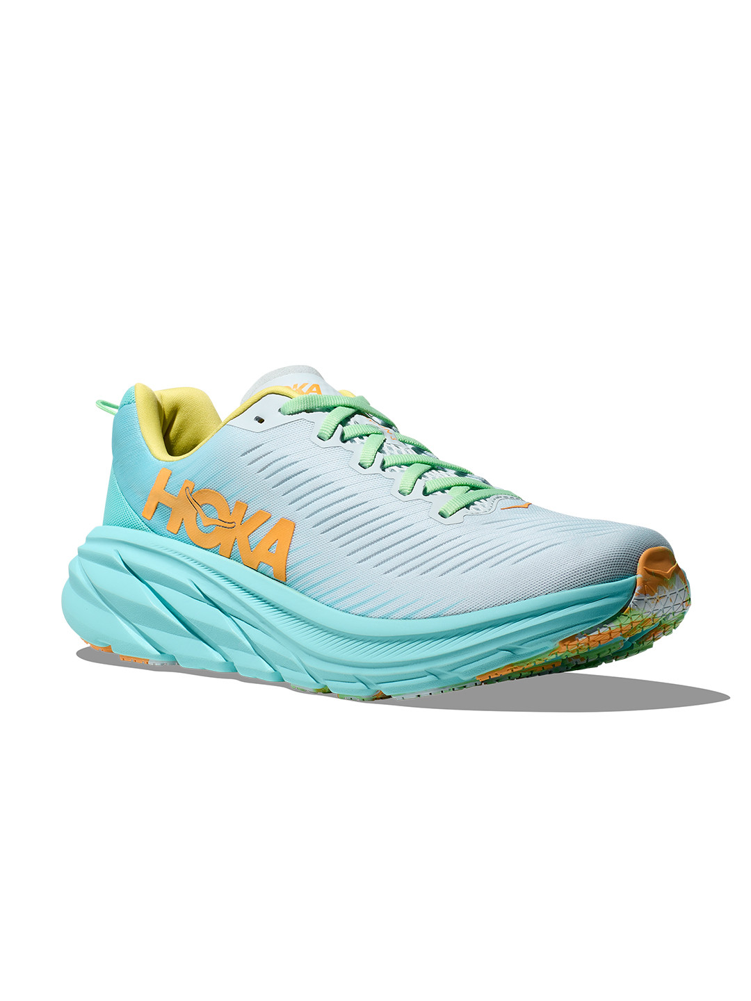 

HOKA Men Woven Design Rincon 3 Wide Running Shoes, Grey