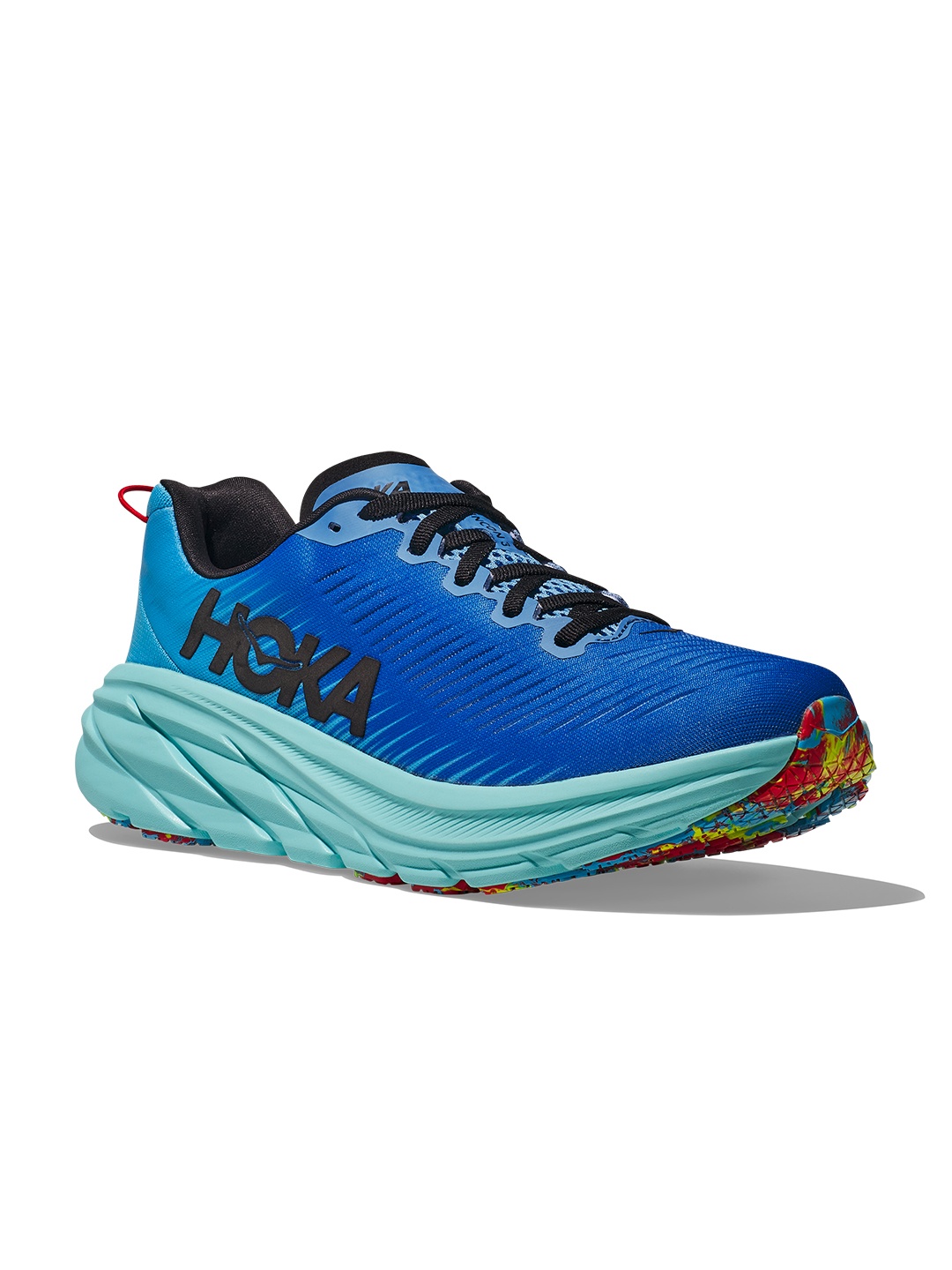 HOKA Men Woven Design Rincon 3 Running Shoes, Blue