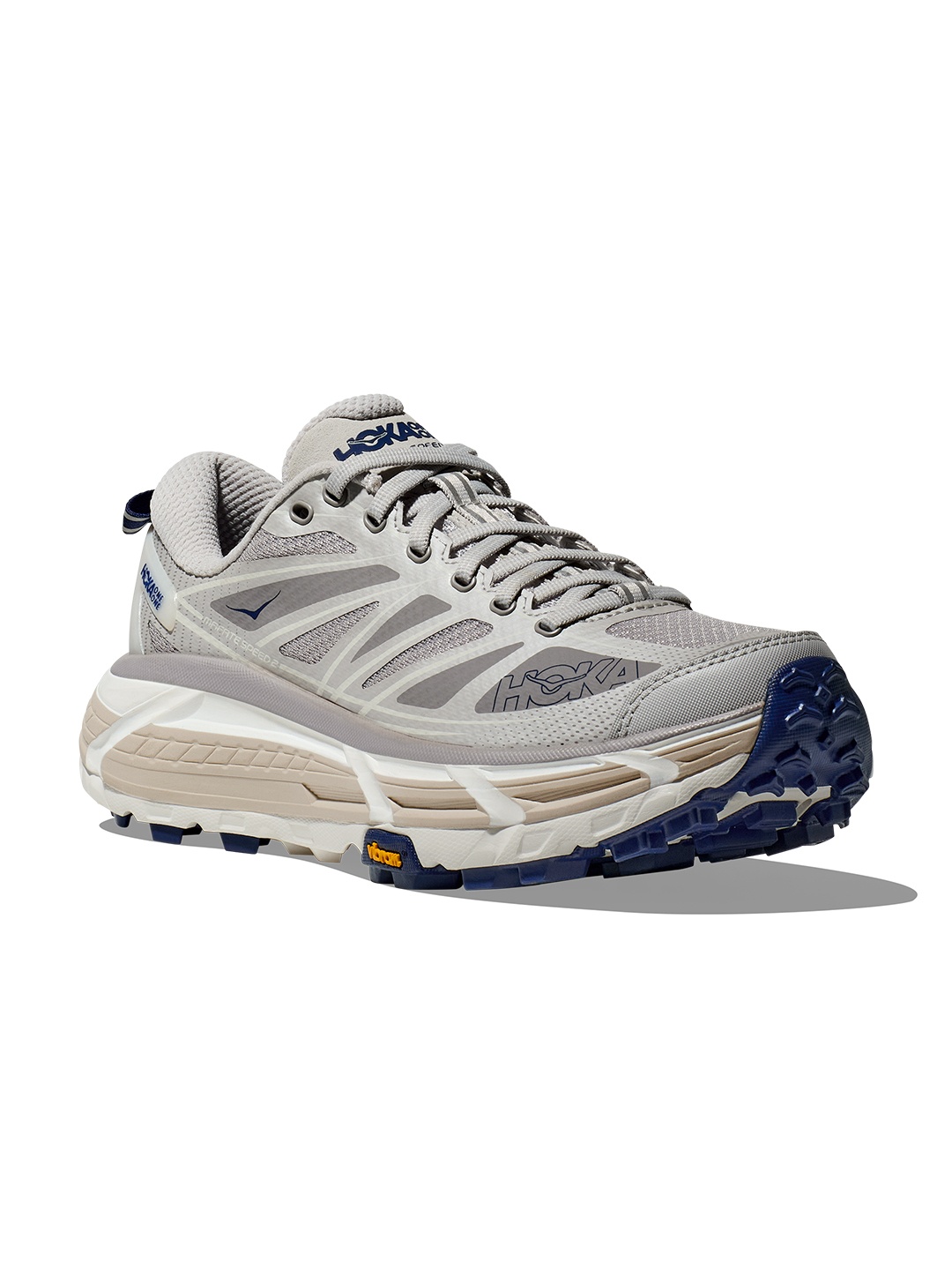 

HOKA Unisex Woven Design Mafate Speed 2 Running Shoes, Grey