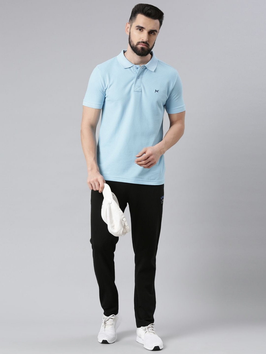 

Force NXT Men Solid Polo Collar T-shirt, Blue