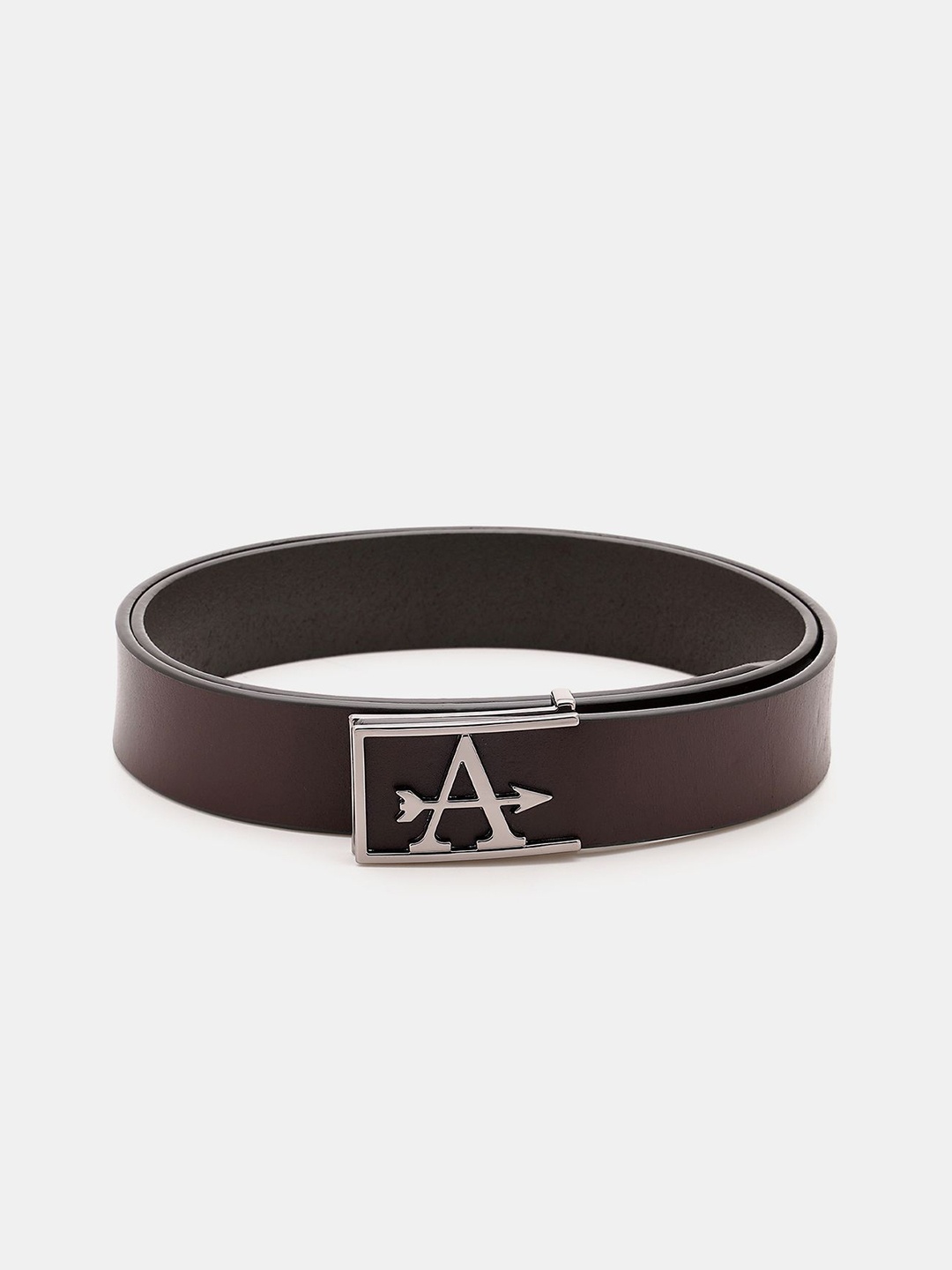 

Arrow Men Textured Leather Formal Belt, Brown