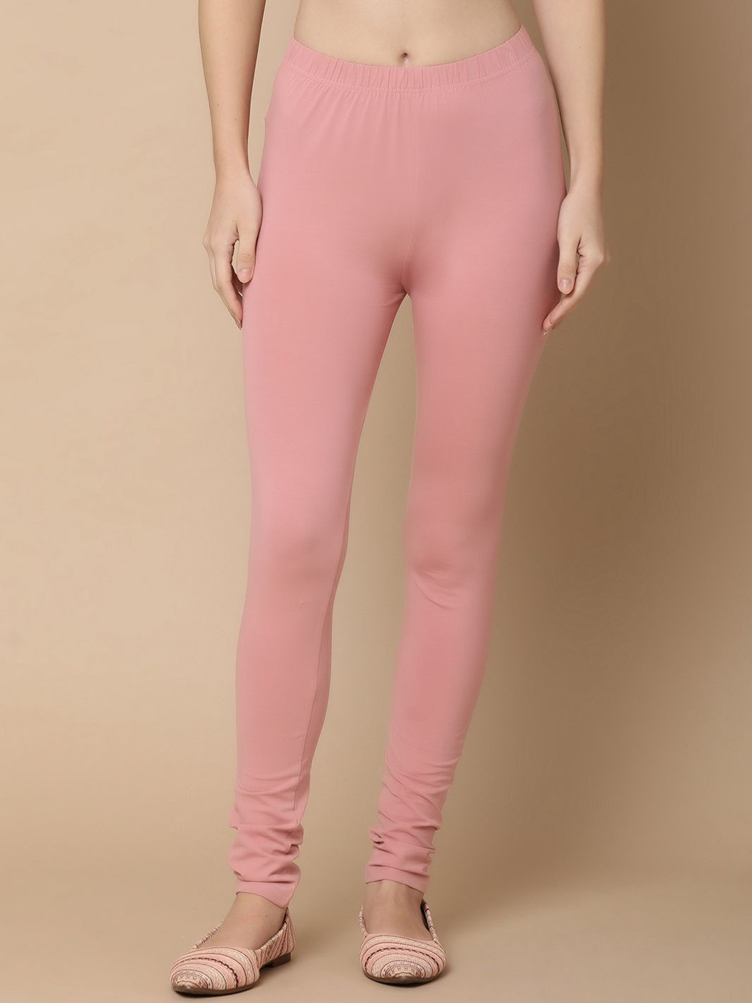 

V-Mart Churidar Length Leggings, Pink