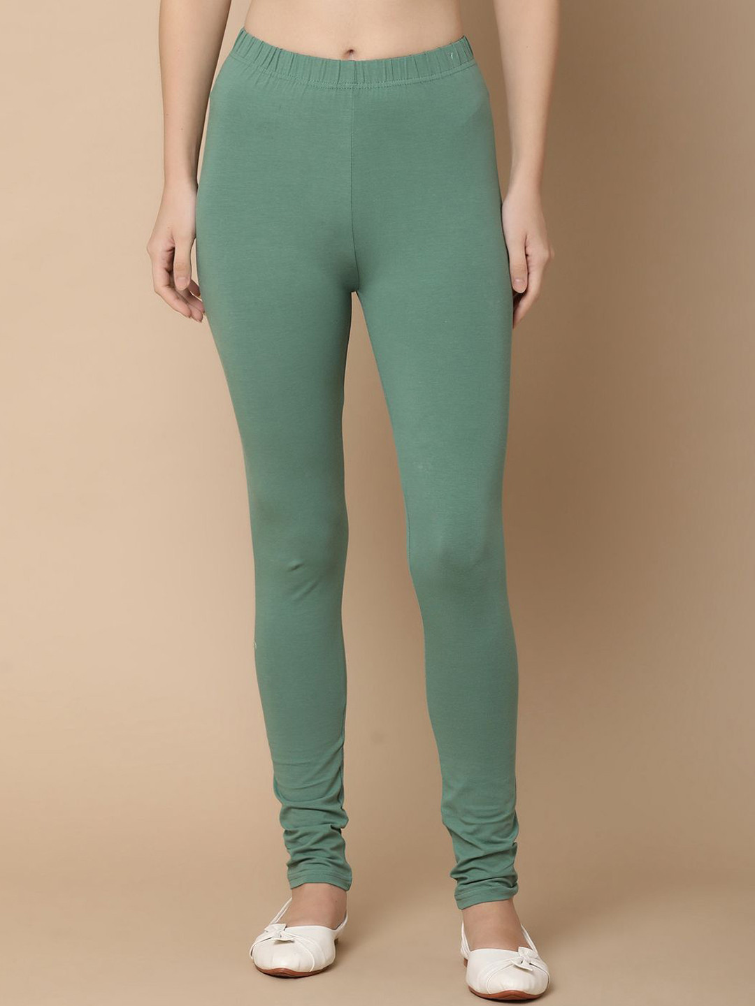 

V-Mart Churidar Legging Leggings, Green