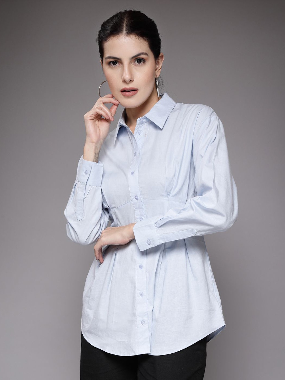 

The Roadster Lifestyle Co Women Pure Cotton Shirt, White
