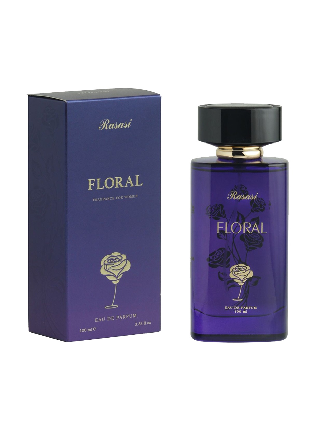 

Rasasi Women Floral Long Lasting Eau De Parfum - 100ml, Navy blue