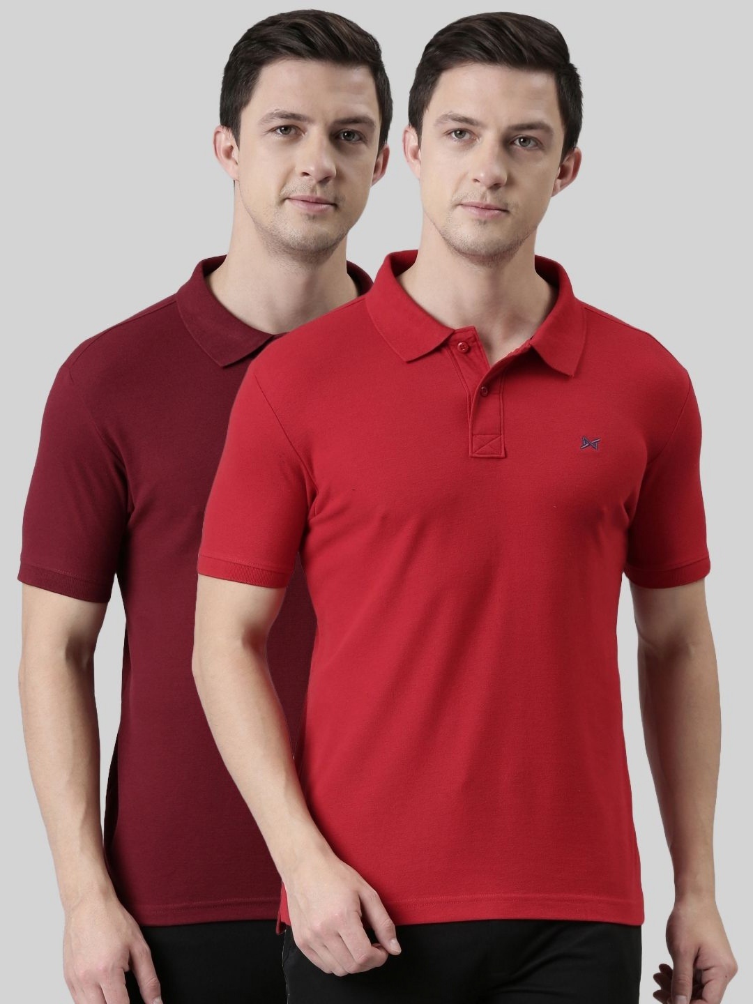 

Force NXT Men 2 Polo Collar Applique T-shirt, Multi