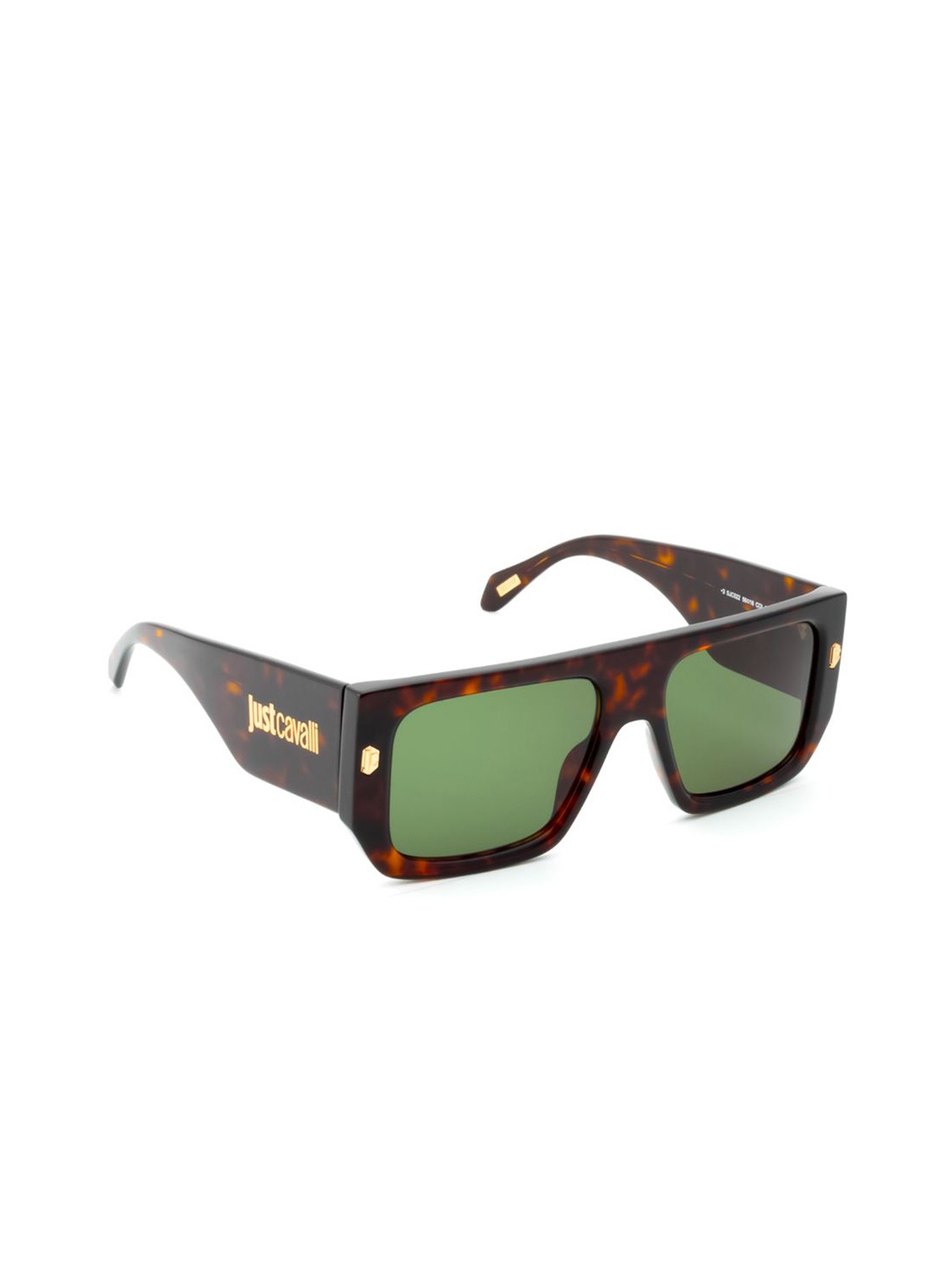 

Just Cavalli Unisex Square Sunglasses with UV Protected Lens SJC02256722SG, Green