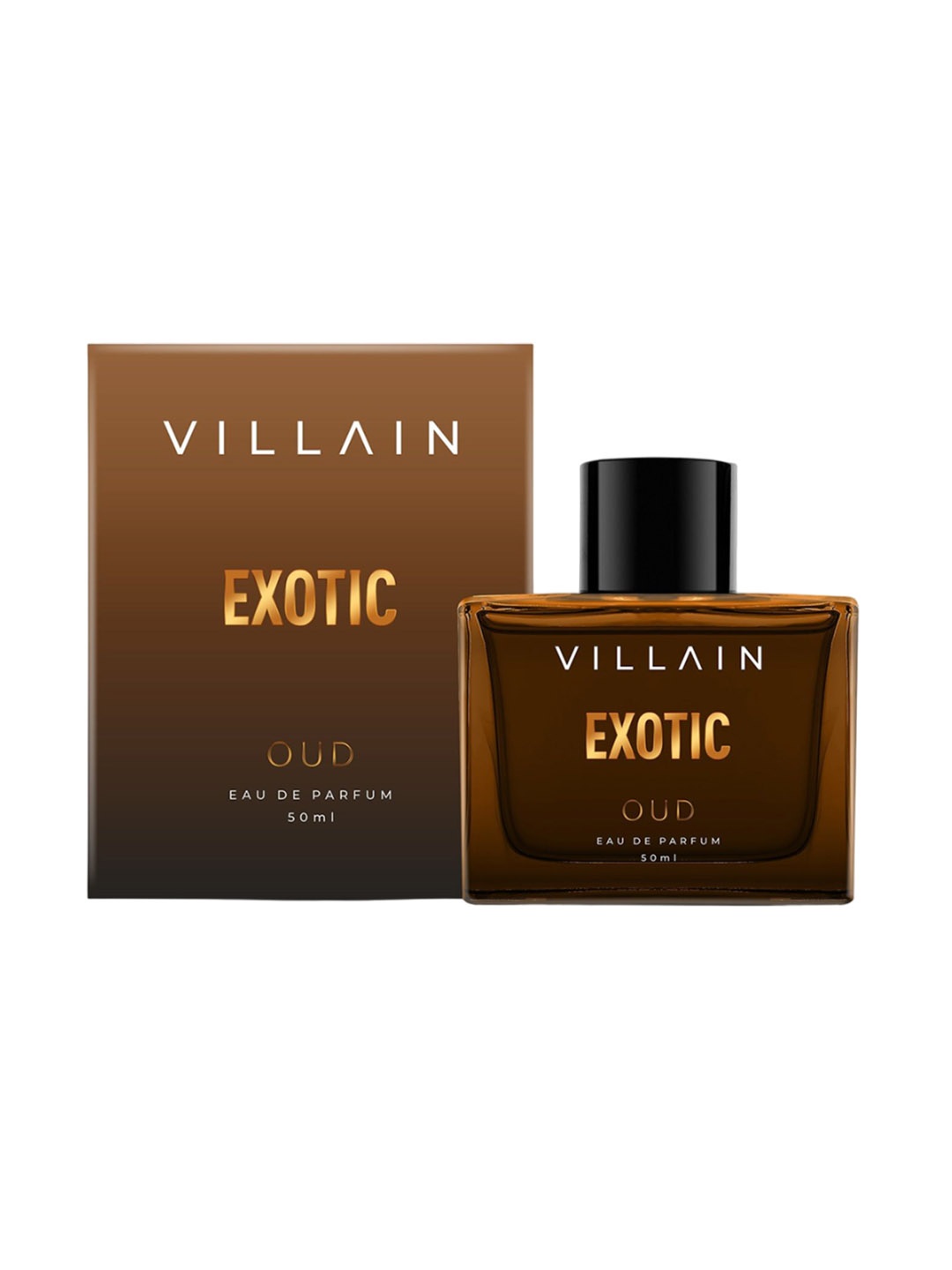 

VILLAIN Men Exotic OUD Men Luxury Eau De Parfum - 50ml, Brown