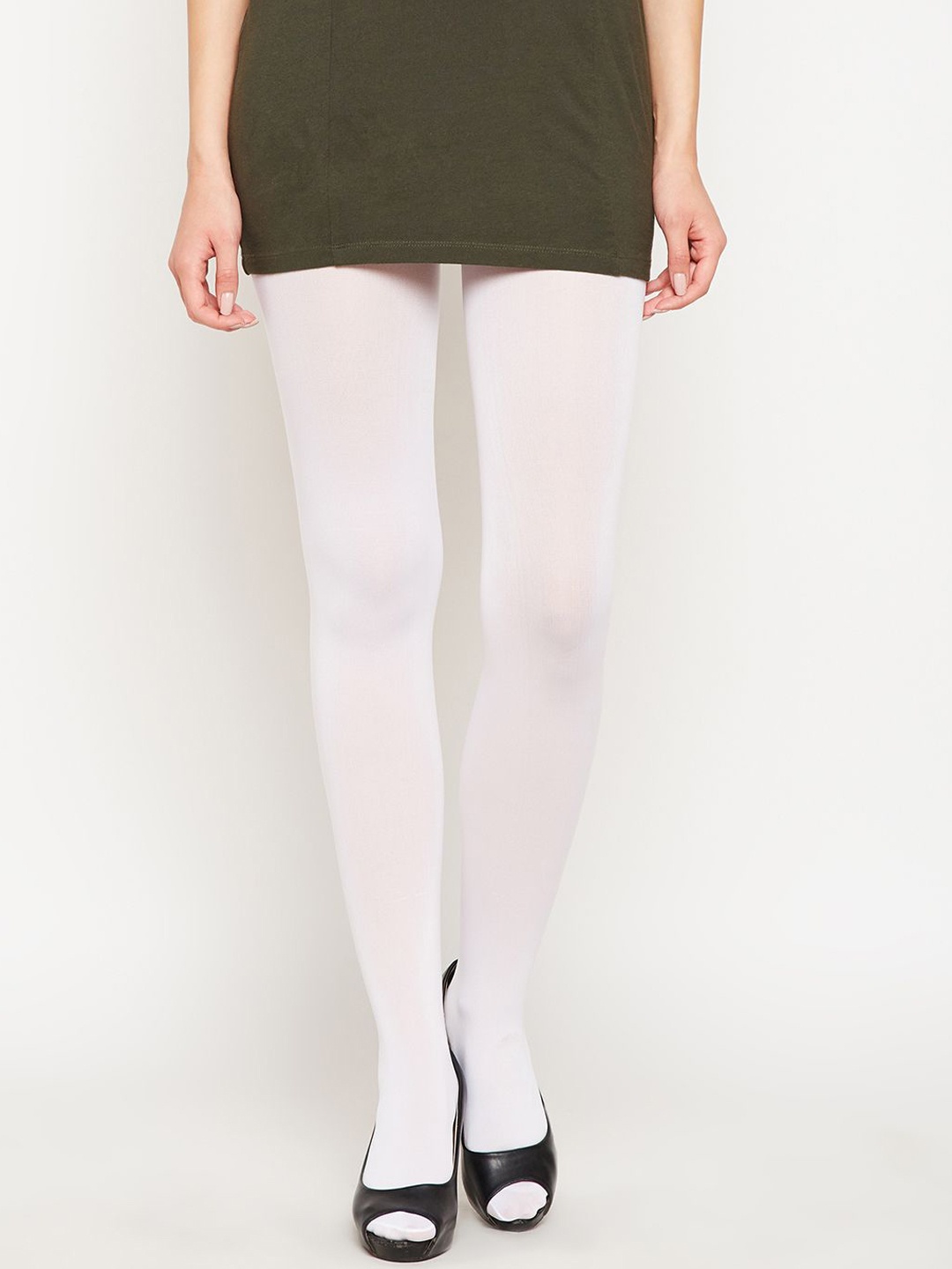 

JMT Wear Semi Sheer Stretchable Stockings, White