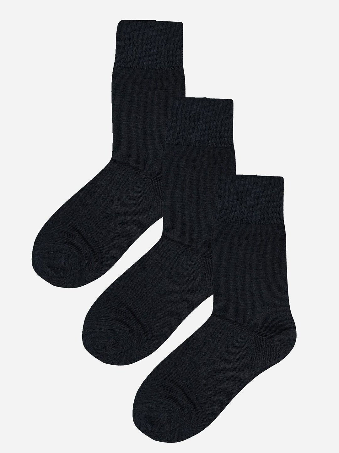 

Bodycare Pack Of 3 Cotton Ankle-Length Socks, Navy blue