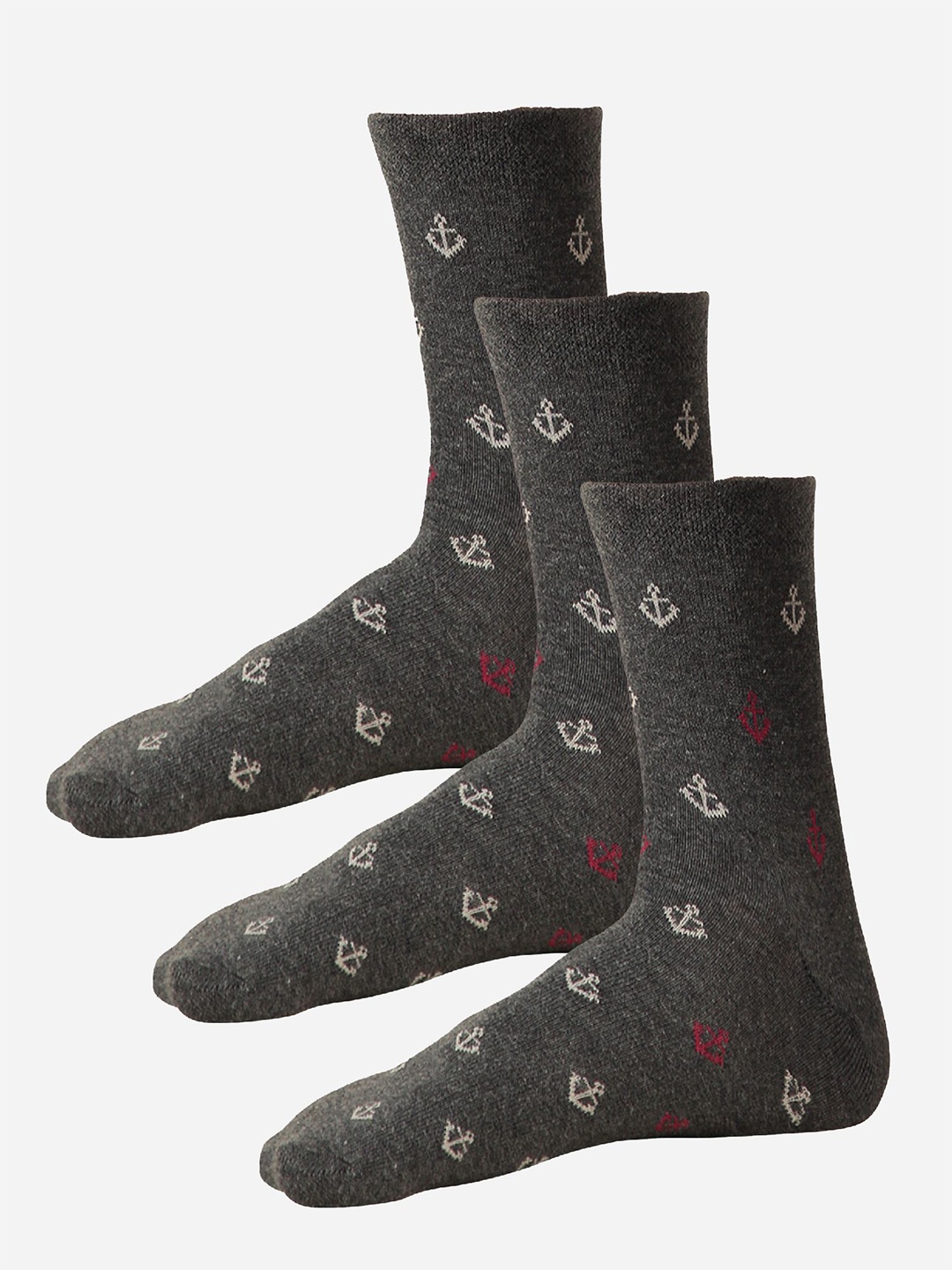 

Bodycare Pack of 3 Mid Calf Length Socks, Grey
