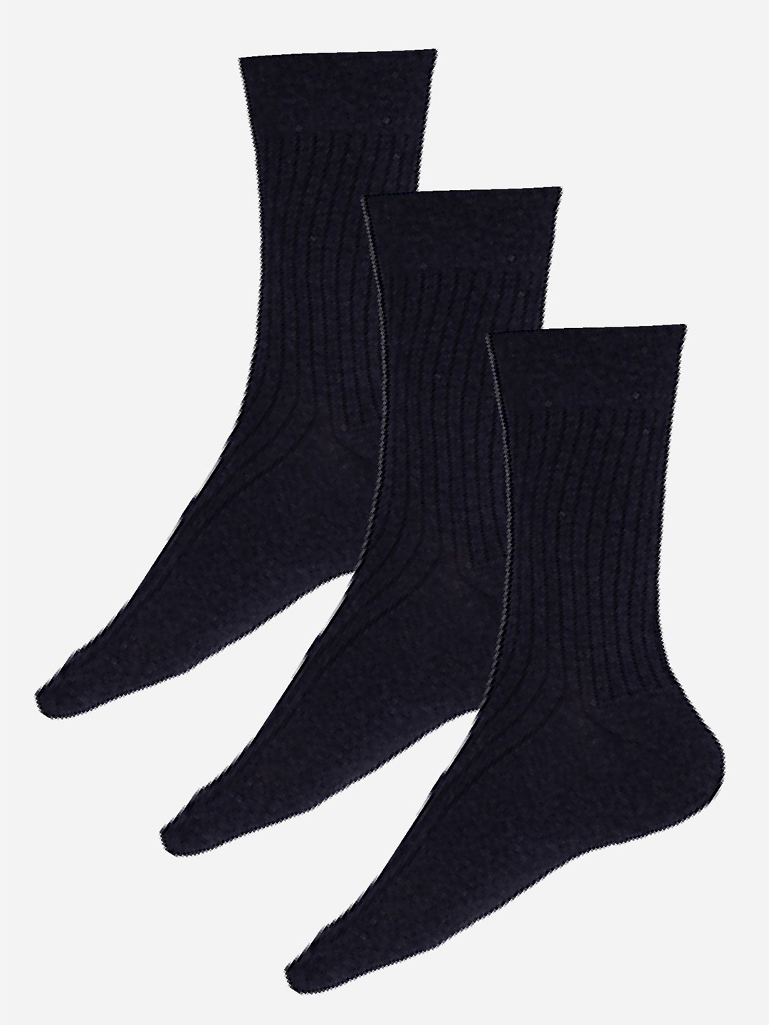 

Bodycare Men Pack Of 3 Mid Calf-Length Socks, Navy blue