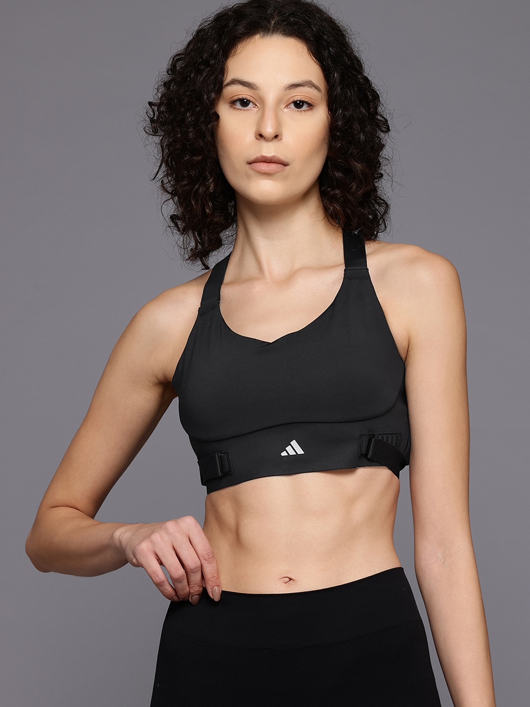 

ADIDAS FastImpact Luxe High-Support Running Bra, Black