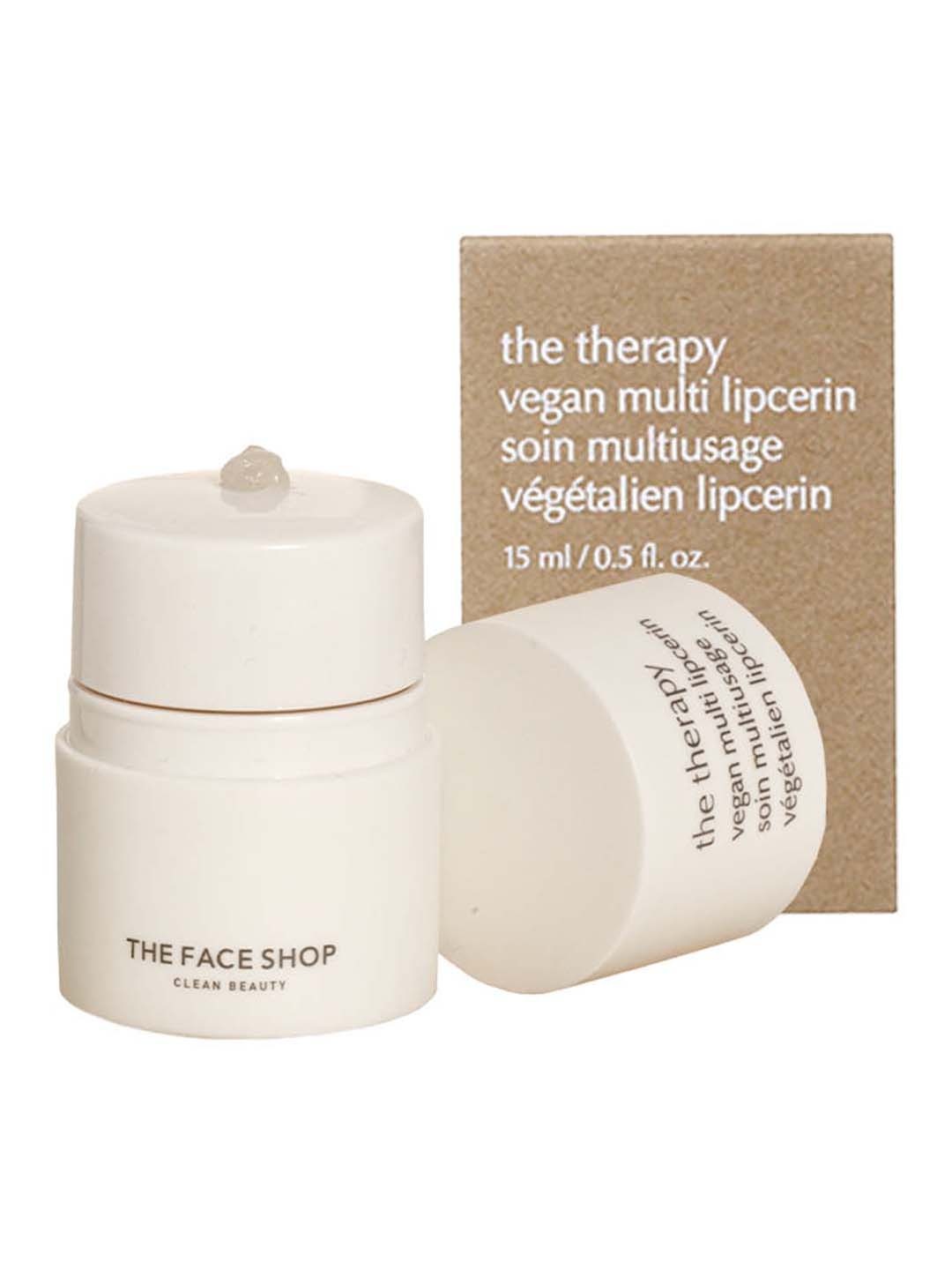 

The Face Shop The Therapy Vegan Multi-Lipcerin - 15ml, White