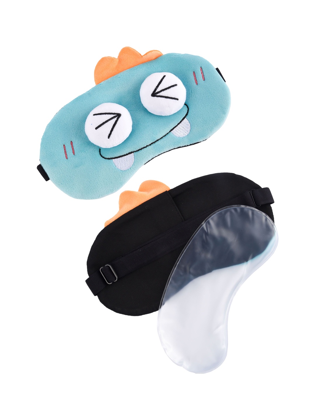 

COMICSENSE Unisex Monster Style Adjustable Eyemask With Cooling Gel, Blue