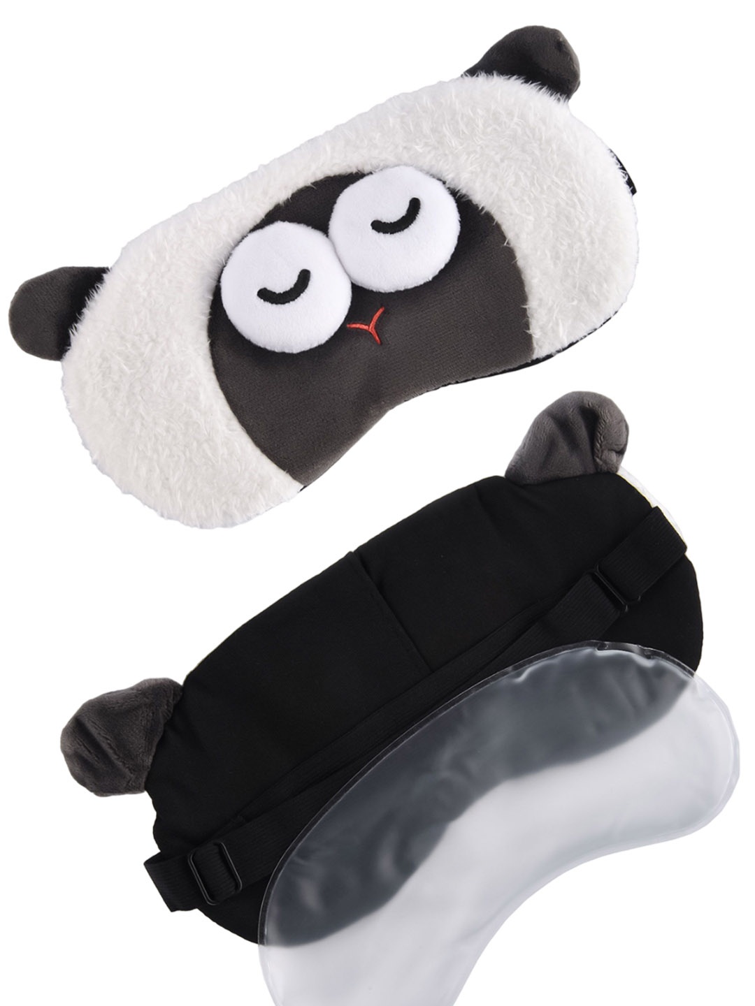 

COMICSENSE Unisex Sheep Style Adjustable Eyemask With Cooling Gel, White
